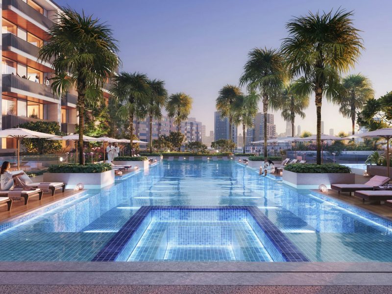 Binghatti Aurora swimming pool