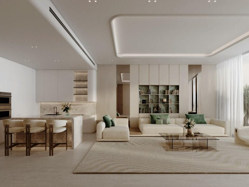 Binghatti Pinnacle living room 1