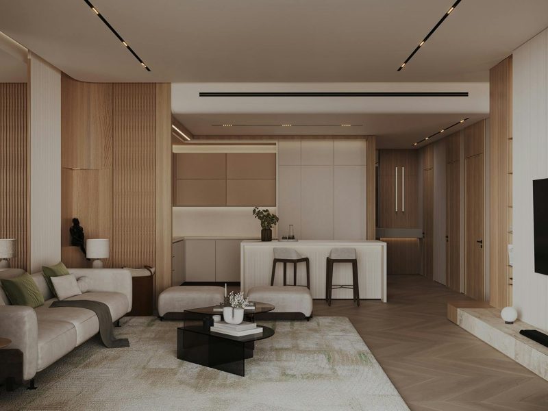 Binghatti Grove living room 1