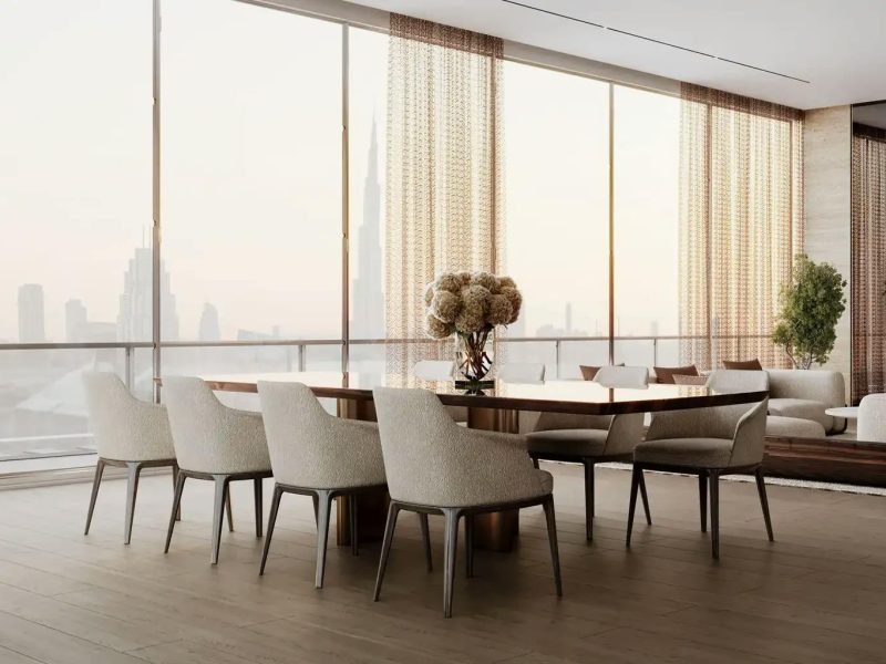 One by Binghatti living room 1