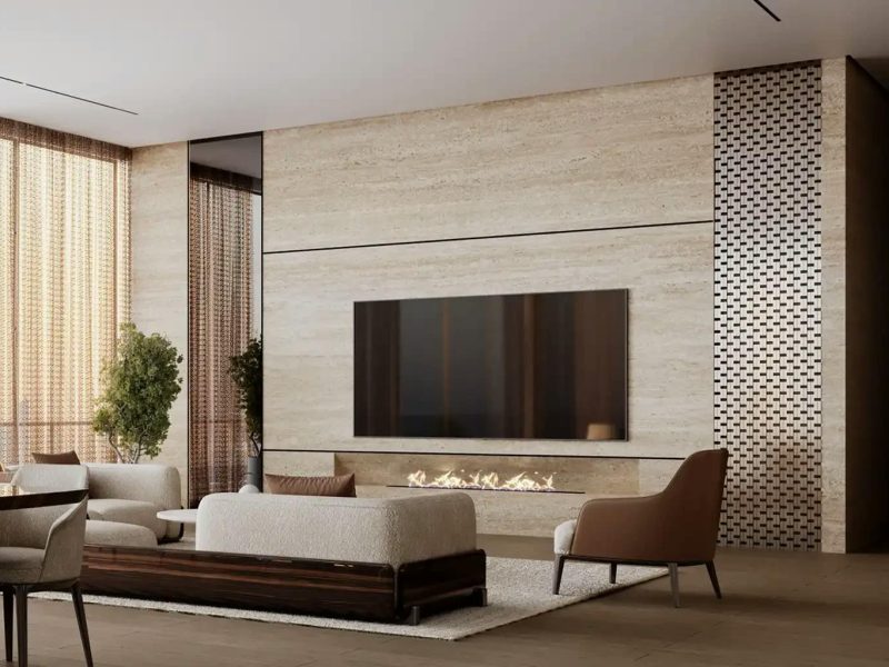 One by Binghatti living room 2
