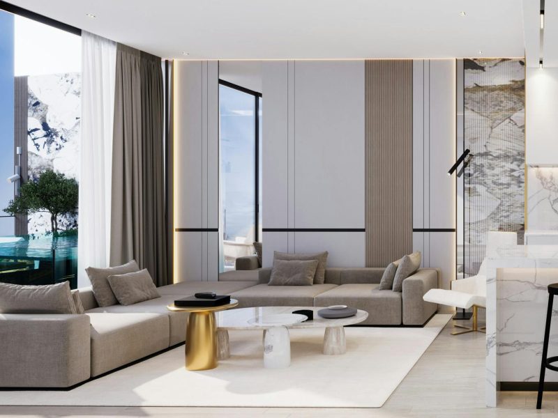 Binghatti Royale living room 3