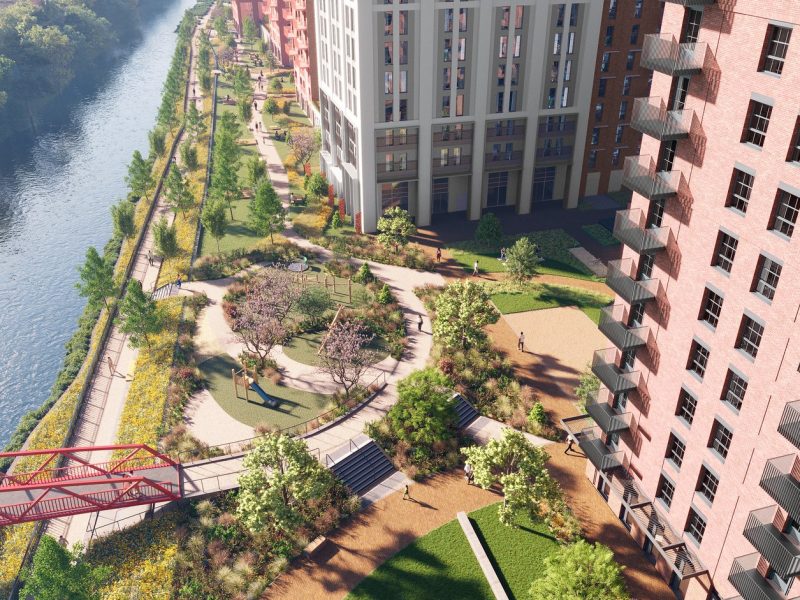 Dyecoats Opal binası ve peyzajlı bahçeleri